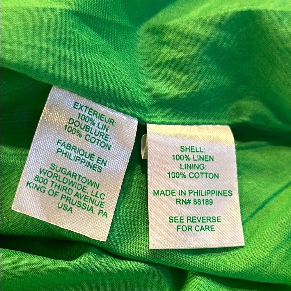 Lilly Pulitzer Sz 00 Lime Green Square Neck Mini Dress • NEW! - Picture 9 of 9